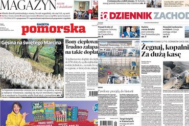 Pierwsze strony "Gazety Pomorskiej" i "Dziennika Zachodniego"