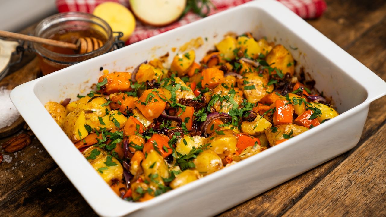 Fall flavor alert: Savory pumpkin and gorgonzola bake delights