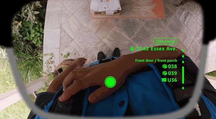 Inteligentne okulary dla kurierów Amazona