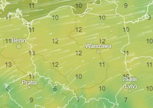 Prognoza na 1 listopada