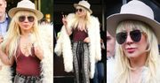 Lady Gaga w białym futrze w Nowym Jorku (ZDJĘCIA)