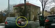 Po kolizji uciekał i potrącił kobietę. Nagranie z Lublina oburza