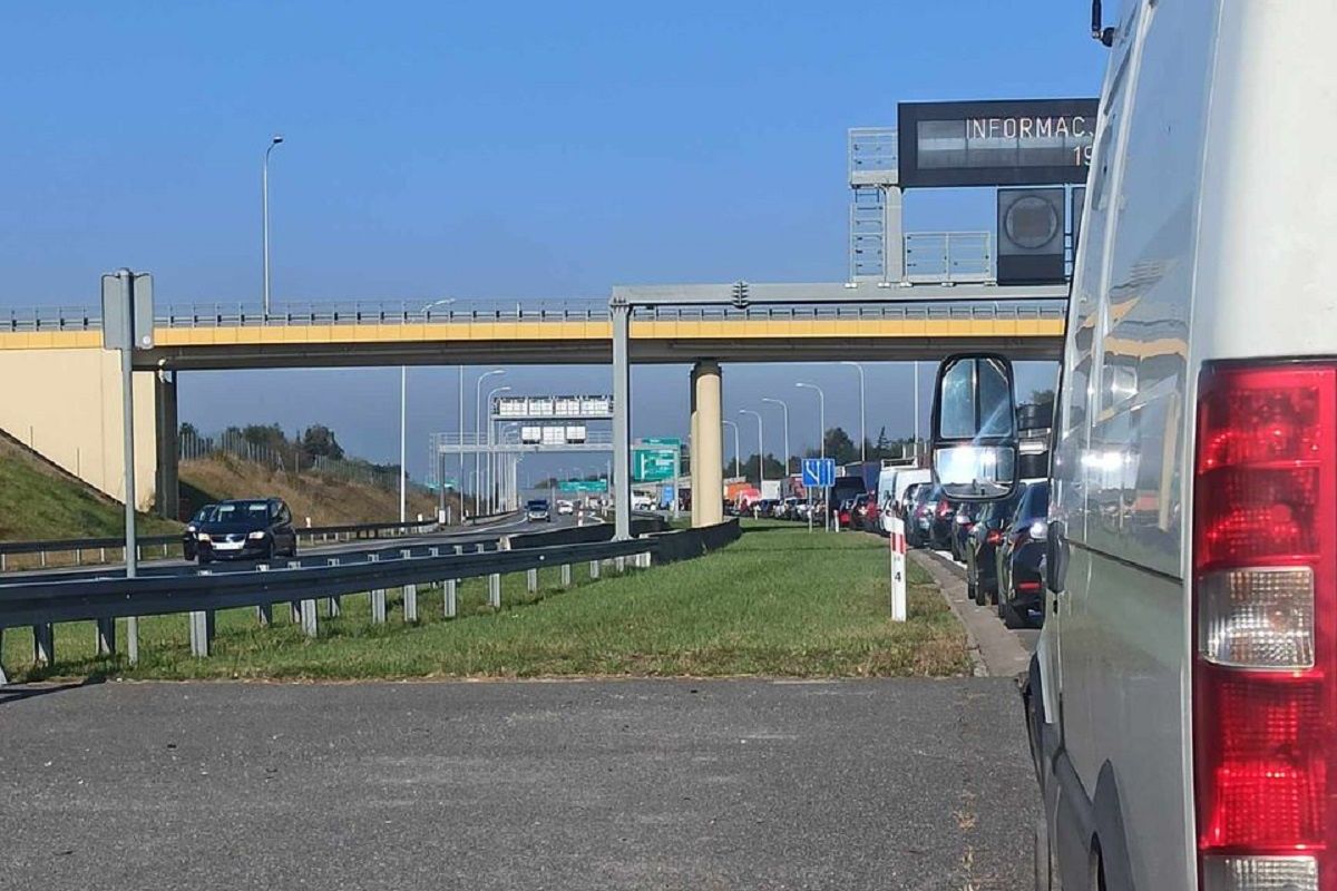 Wypadek na obwodnicy Lublina S17 przed węzłem Lublin Rudnik