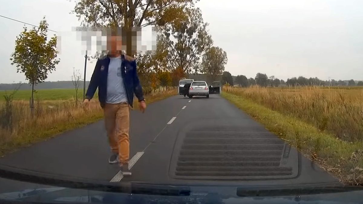 Niestety, na polskich drogach można stać się nie tylko ofiarą wypadku, ale i pobicia