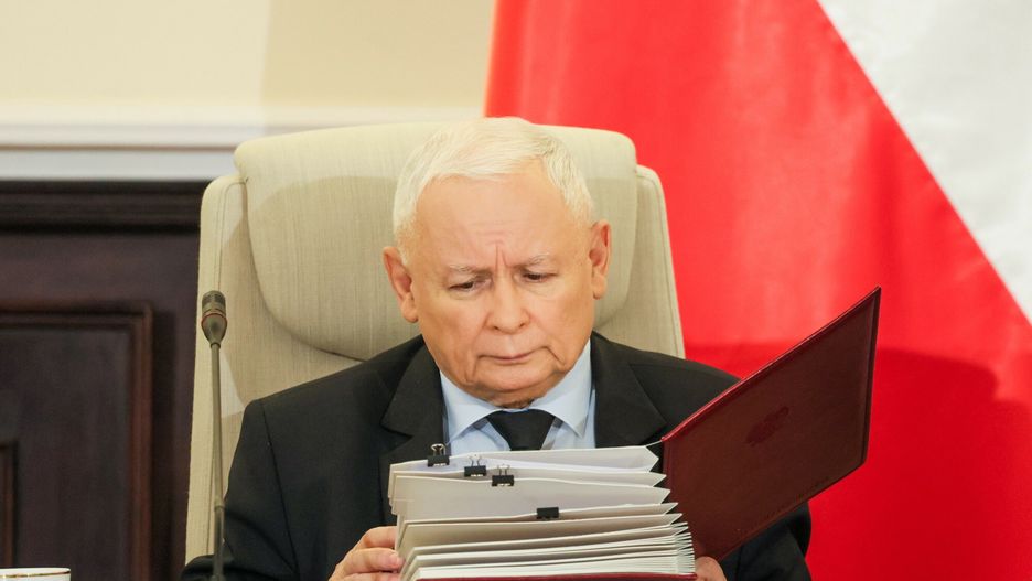 Jarosław Kaczyński podczas wtorkowego posiedzenia rządu
