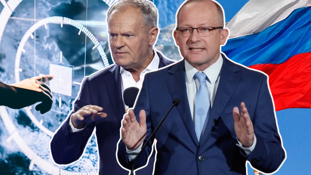 Paweł Olszewski i Donald Tusk