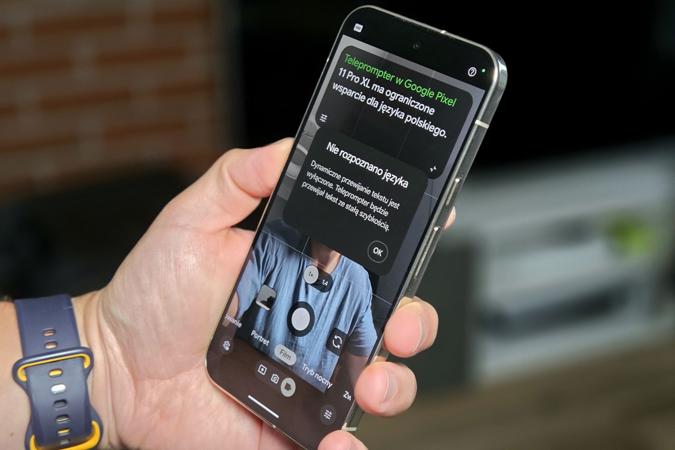 Telepromptret w Pixel 11 Pro XL