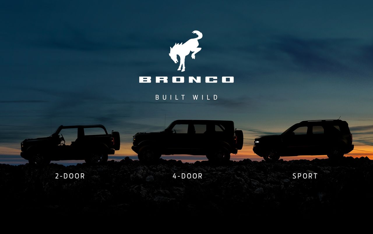 Podobnie jak w latach 80., tak i teraz do rodziny Bronco dołączy mniejszy model - tym razem Bronco Sport.