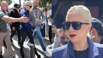 Lady Gaga na NIEBOTYCZNIE wysokich platformach paraduje po ulicach Paryża. "To powinna być nowa dyscyplina olimpijska" (ZDJĘCIA)