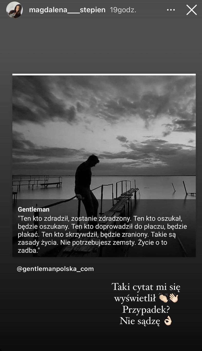 Magdalena Stępień opublikowała wymowny wpis. Wbiła szpilę Rzeźniczakowi?