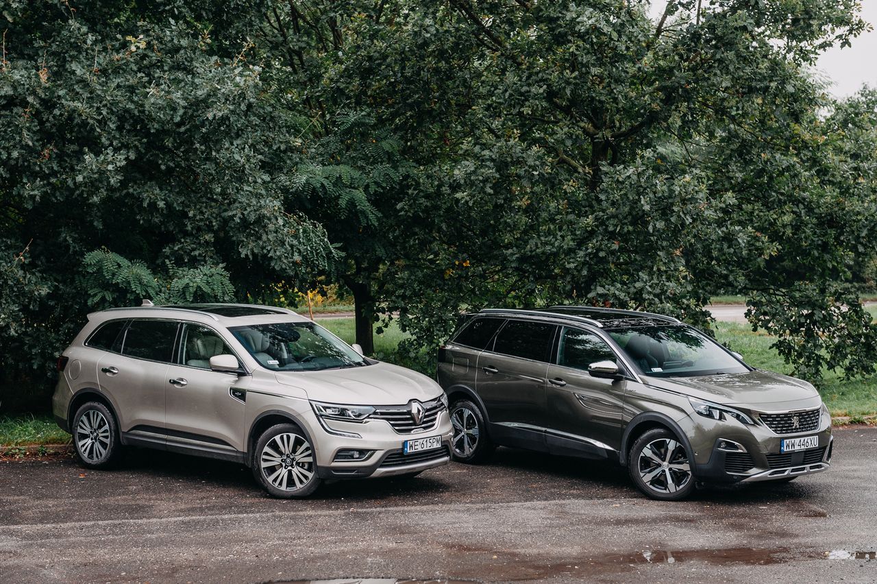 Renault Koleos Paris Initiale vs Peugeot 5008 GT (fot. Konrad Skura)