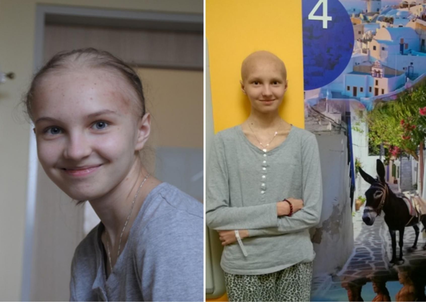 Natalia nawet podczas choroby była uśmiechnięta