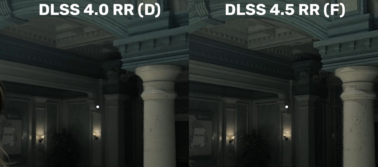NVIDIA DLSS Ray Reconstruction - 4.0 vs 4.5 - tekstury