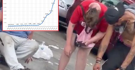 Fenatanyl zmienia ludzi w zombie. Porażające dane z USA