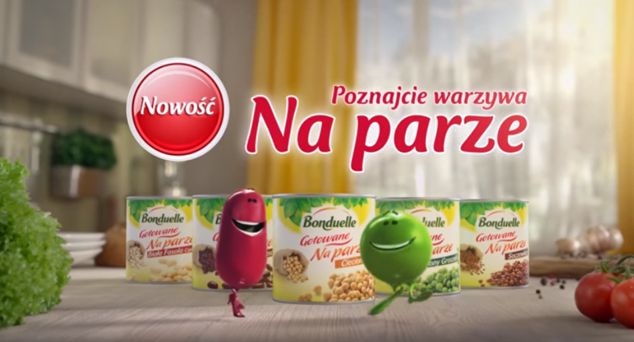 Bonduelle reklamuje w telewizji "Warzywa Bo-na-Parze"