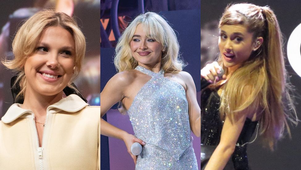 Millie Bobby Brown, Sabrina Carpenter, Ariana Grande