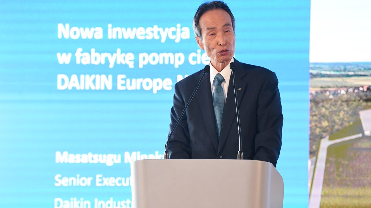 Starszy dyrektor zarządzający Daikin Industries Ltd. i prezes zarządu Daikin Europe N.V. Masatsugu Minaka