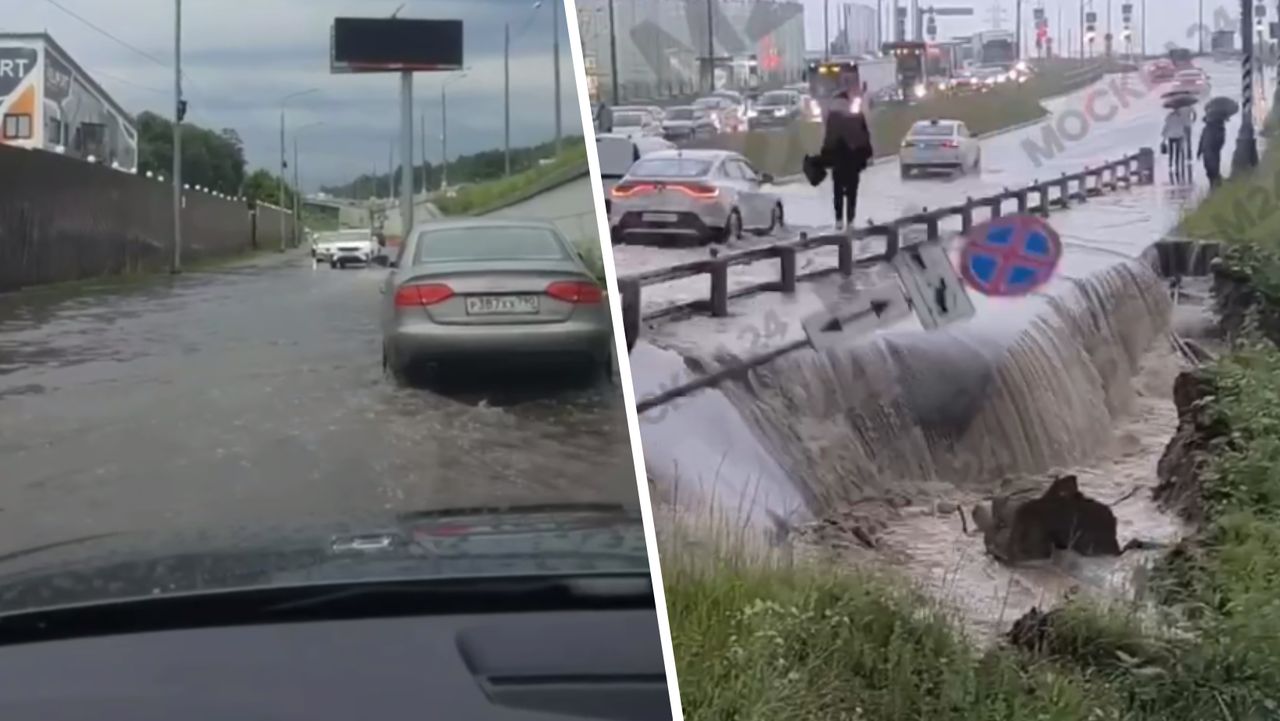 Moscow submerged: Torrential rains paralyze Russian capital