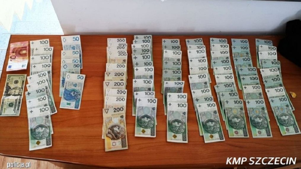 Szczecin. Policja zabezpieczyła sporą ilość skradzionej gotówki