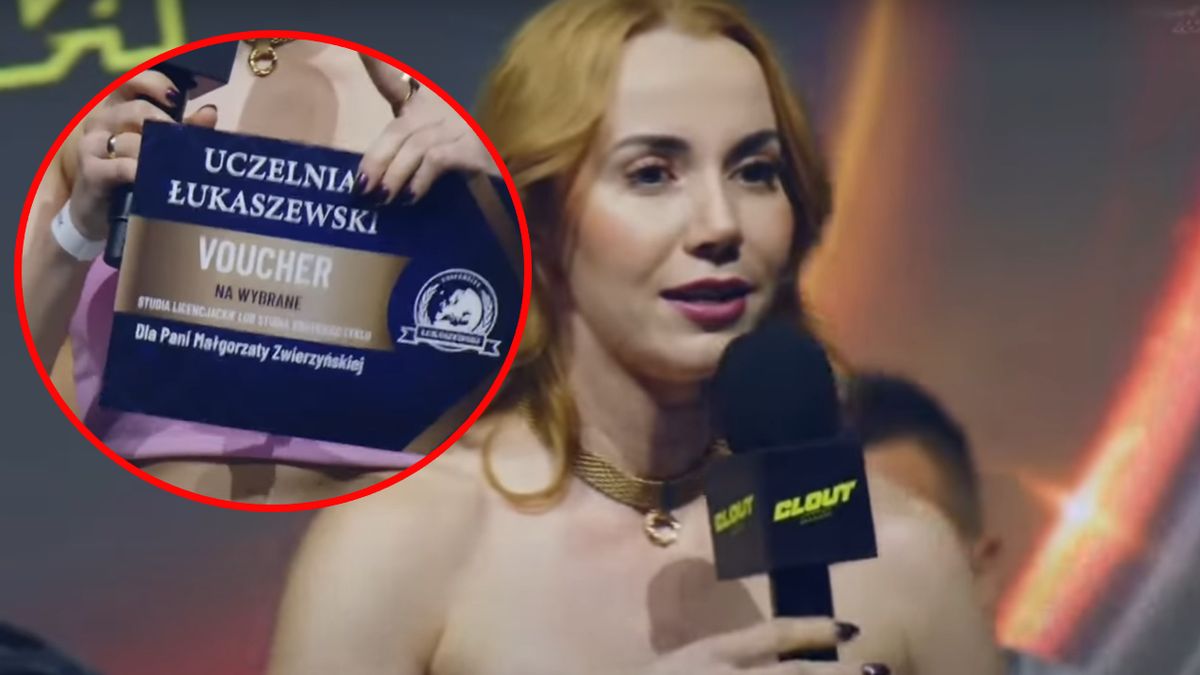 Marianna Schreiber promuje uczelnię wyższą na galach Clout MMA