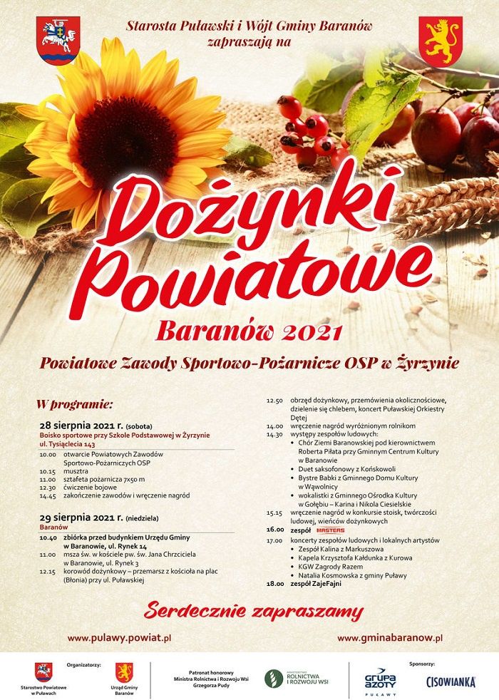 Dożynki Powiatowe Baranów 2021