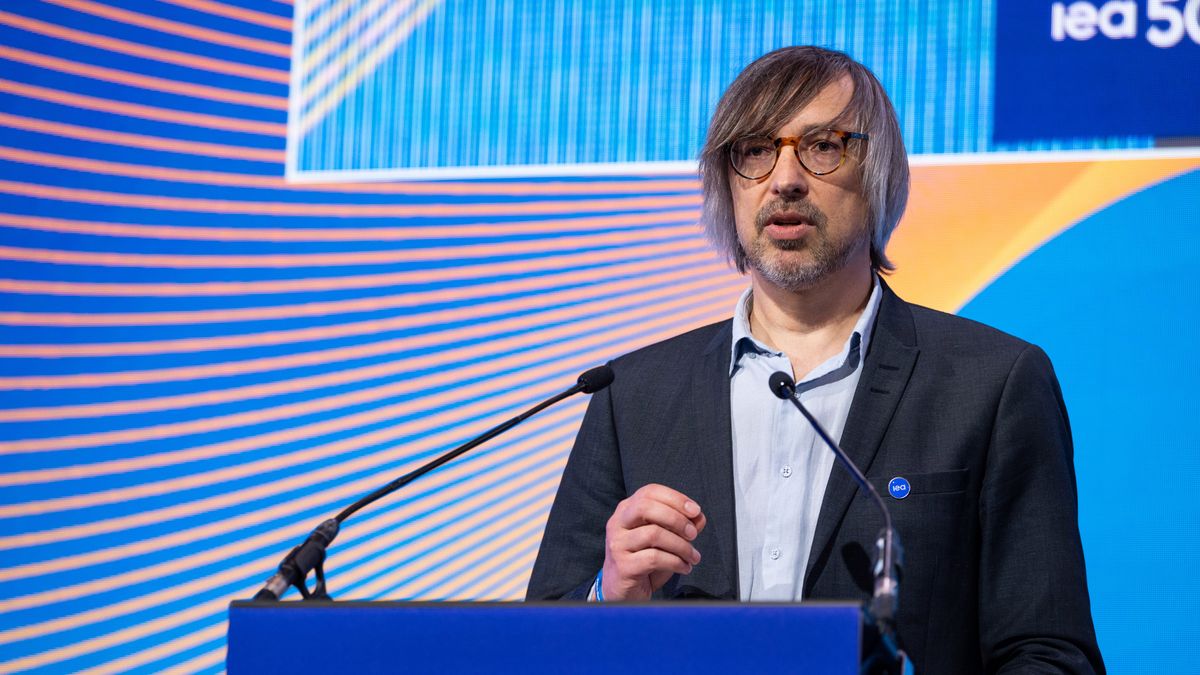 Krzysztof Bolesta, Poland's deputy climate minister, speaks during the International Energy Agency (IEA) 50th anniversary and ministerial meeting in Paris, France, on Tuesday, Feb. 13, 2024. Global oil markets should remain "comfortable" this year as new supplies satisfy demand and keep prices in check, according to the International Energy Agency. Photographer: Benjamin Girette/Bloomberg via Getty Images