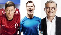 Nie tylko Robert Lewandowski - polscy piłkarze przed Euro na boisku reklamowym (video)