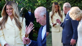Król Karol III ROZŚMIESZA Melanię Trump. Serdeczną interakcję zarejestrowali fotoreporterzy (ZDJĘCIA)