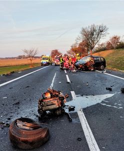 Wypadek na DK92 w Podrzewiu. Zginęły 2 osoby