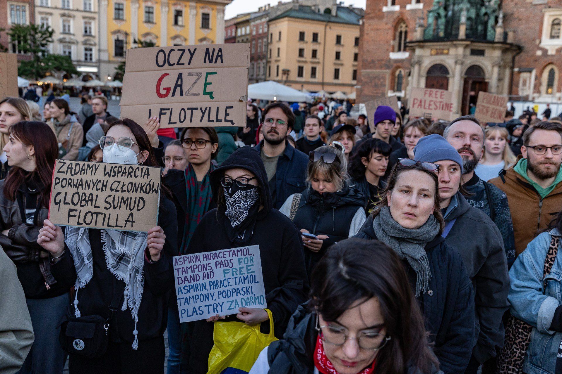 Kraków jest jednym z miast, gdzie w ostatnich dniach odbywają się protesty potępiające atak Izraela na Palestynę