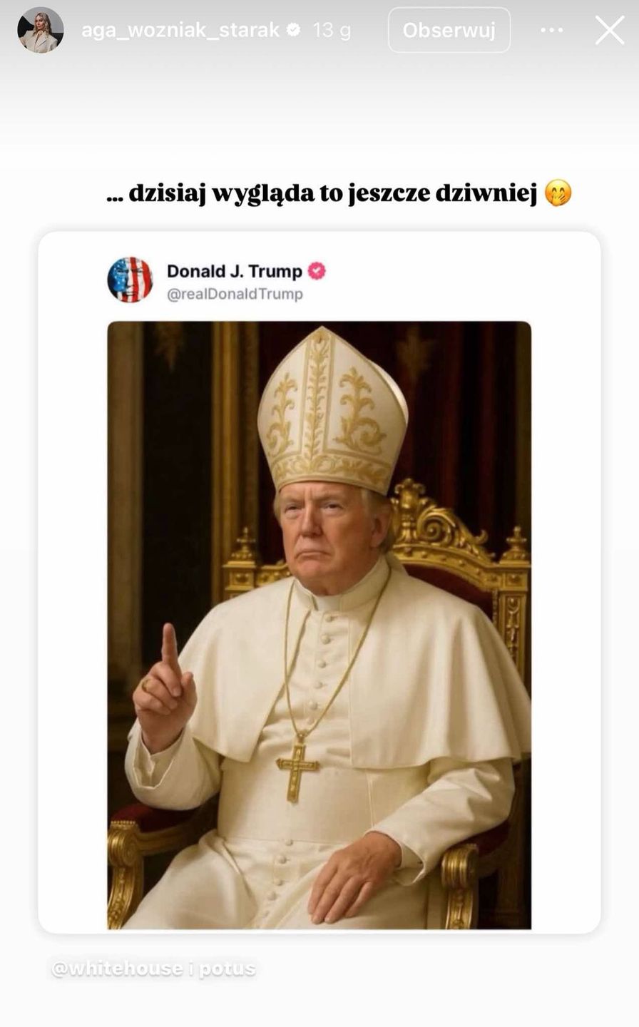 Woźniak-Starak komentuje wybór papieża i wbija szpilę Trumpowi