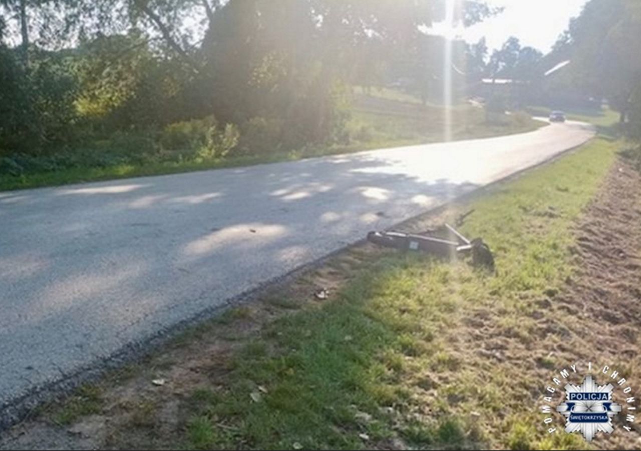Nastolatka wywróciła się na hulajnodze elektrycznej. Nie miała kasku