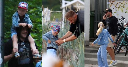 Zatroskany tata Kuba Błaszczykowski z dziećmi i żoną na rodzinnym wyjściu w Sopocie. Uroczy obrazek? (ZDJĘCIA)