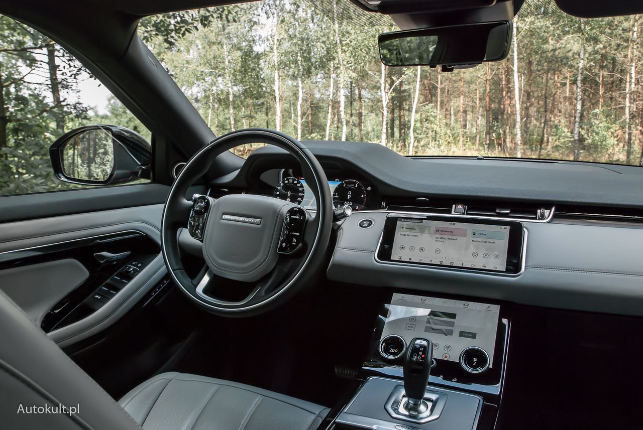 Wnętrze Range Rovera Evoque