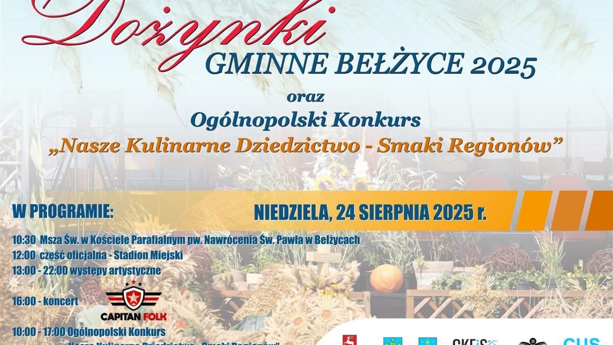 Dożynki w Bełżycach 2025 - plakat