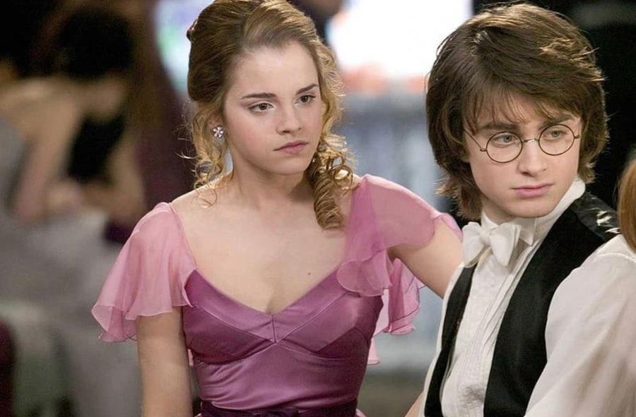 Daniel Radcliffe i Emma Watson jako Harry Potter i Hermiona Granger
