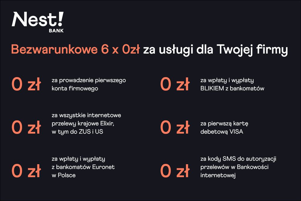 Nest Bank. Konta biznesowe