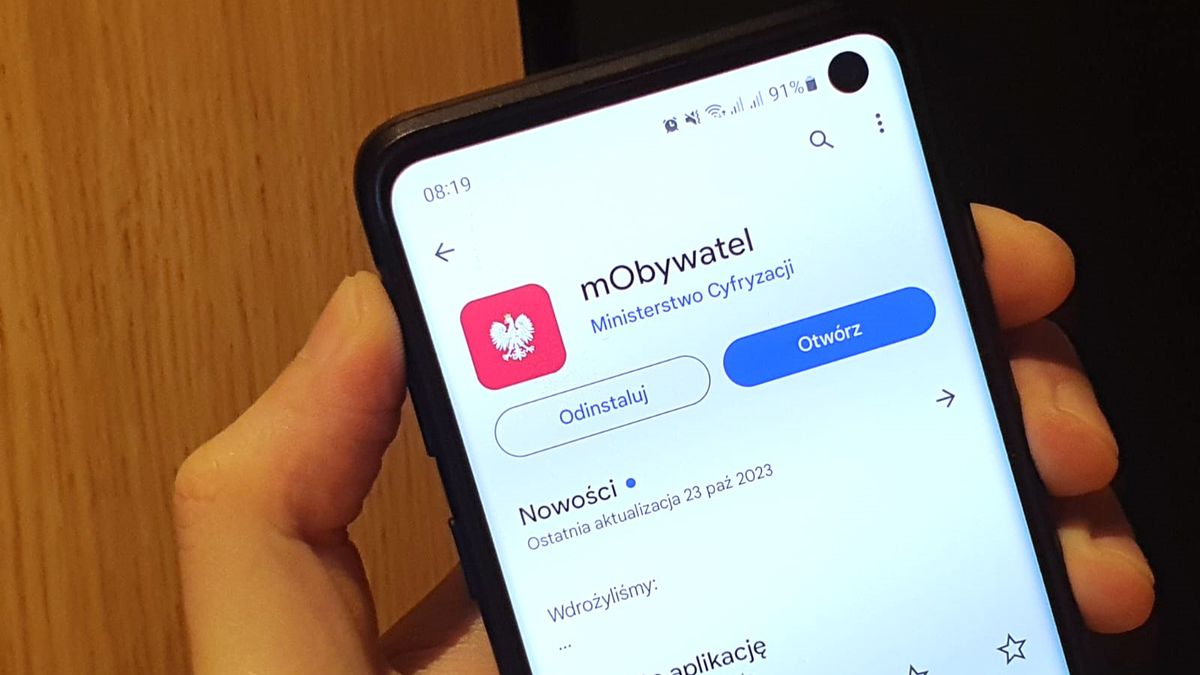 Aplikacja mObywatel w Google Play