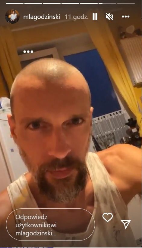 Nowa fryzura Macieja Łagodzińskiego