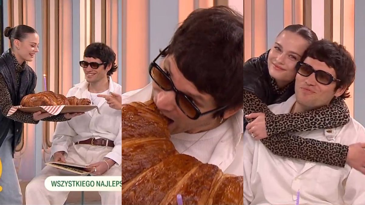 Kasia Sawczuk uraczyła ukochanego wielkim croissantem