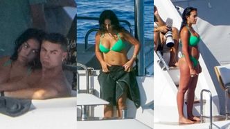 Georgina Rodriguez w skąpym bikini pręży ciało na luksusowym jachcie Ronaldo (ZDJĘCIA)