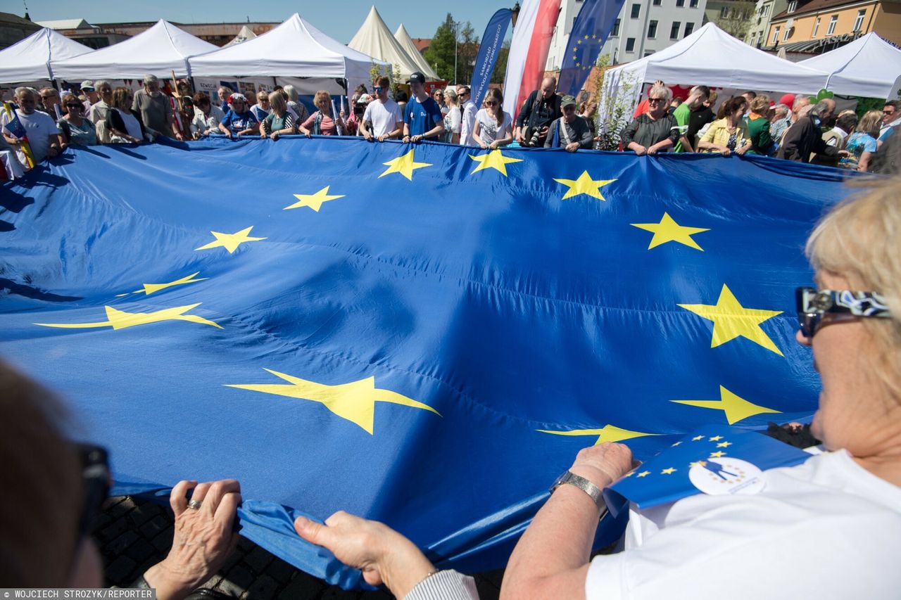 Piknik europejski w Gdańsku z okazji 20. rocznicy wstąpienia Polski do UE