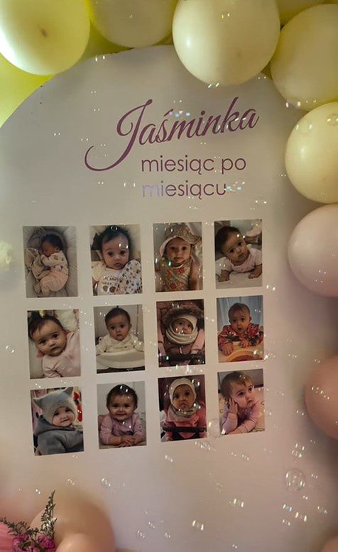 Sylwia Przybysz i Jan Dąbrowski wyprawili córce roczek
