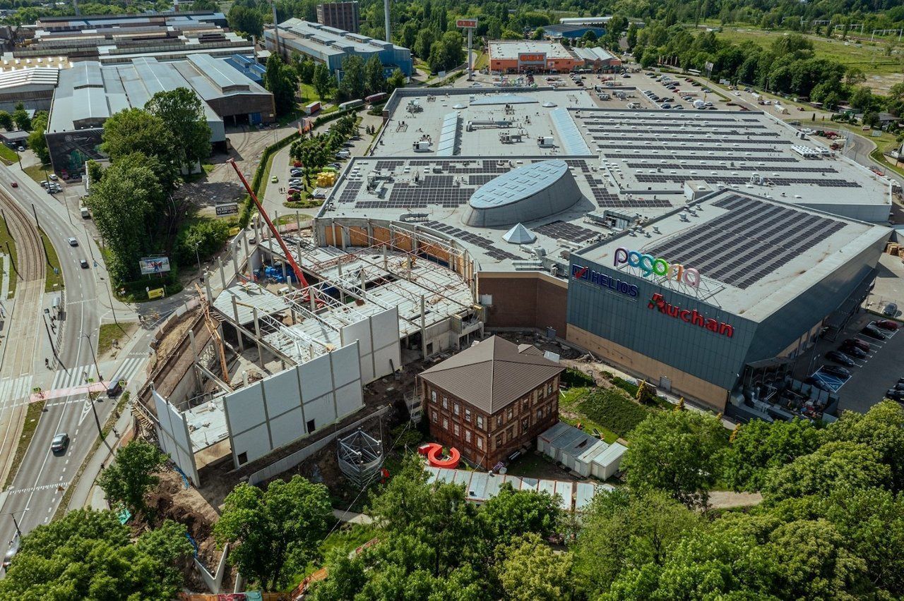 Tak rozbudowa CH Pogoria wyglądała w czerwcu