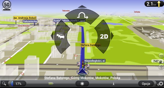 AutoMapa z nowymi mapami
