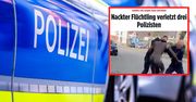 Nagi uchodźca modlił się na ulicy. Krótko później wpadł w szał
