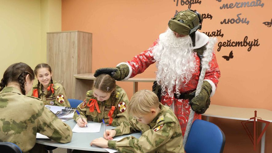Echoes of indoctrination. Russian National Guard plays Santa in a disturbing propaganda quest