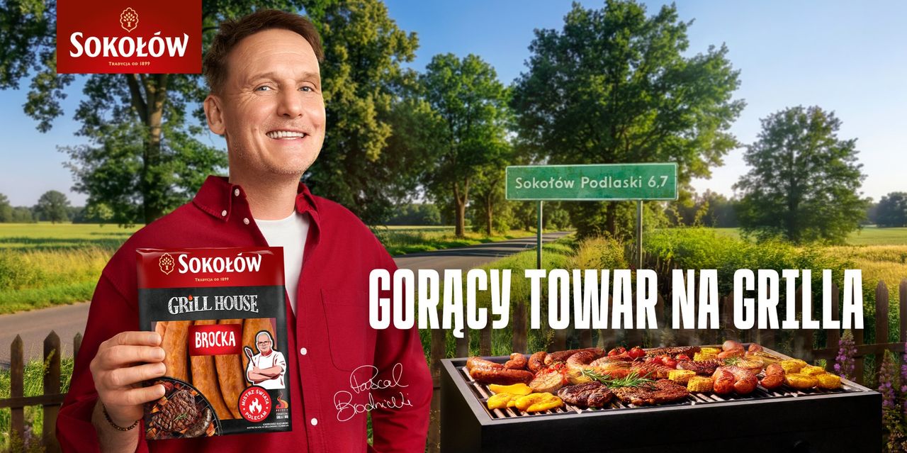 Pascal Brodnicki i "mafijny" towar w nowej kampanii Sokołowa