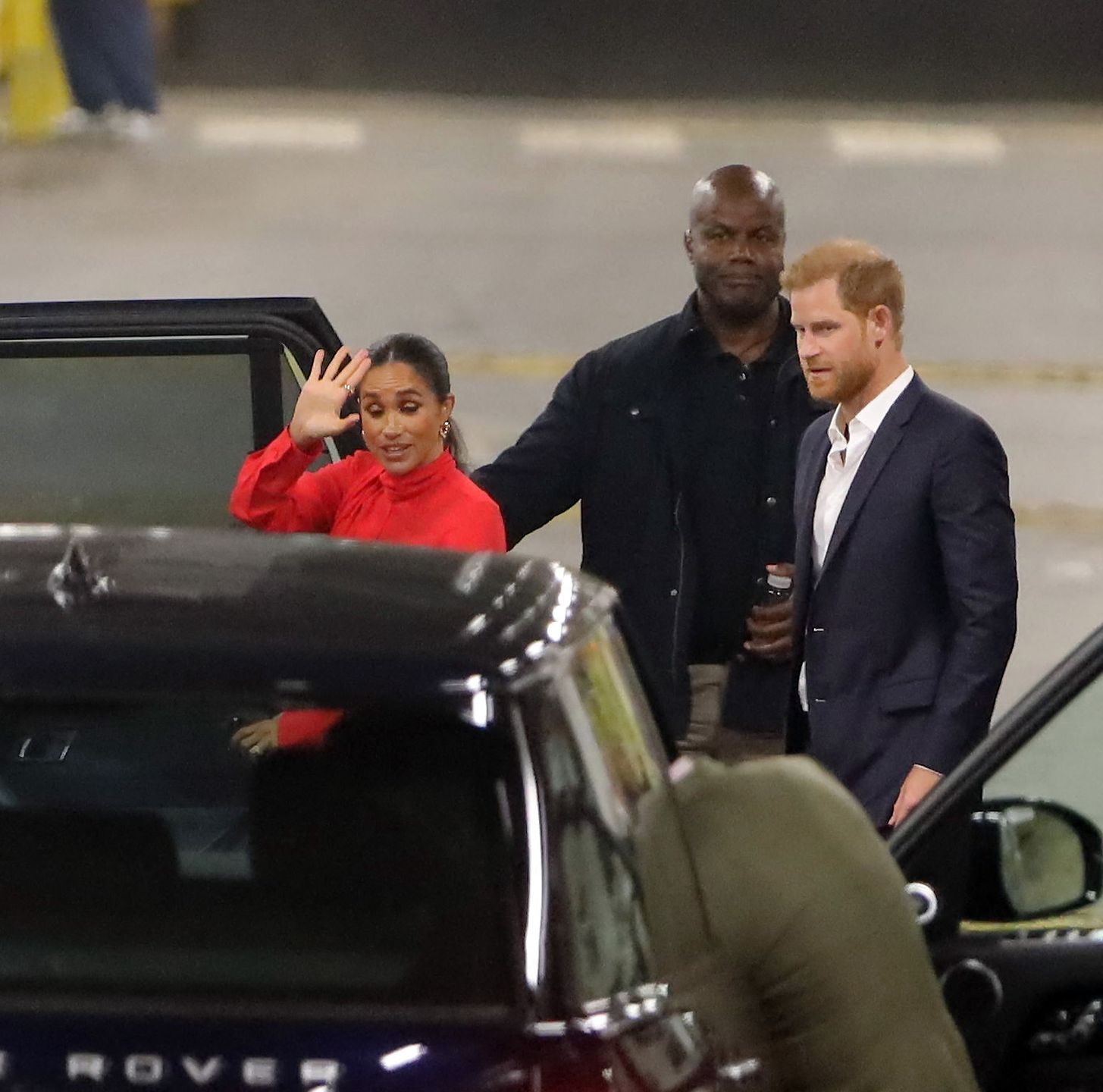 Książę Harry, Meghan Markle i ochroniarz