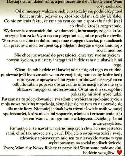 Magdalena Stępień znika z Instagrama
